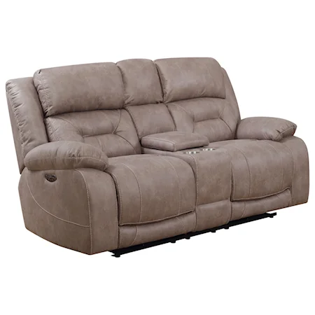 Power Reclining Loveseat with Center Console